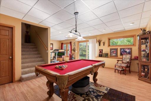 Spacious basement with room for entertainment