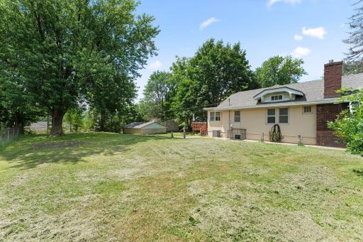 Home has a double lot. A great play area, garden or maybe another home. Completely fenced in with mature trees