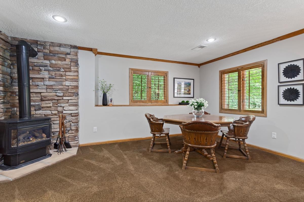 Family room in the lower level perfect for the family game night