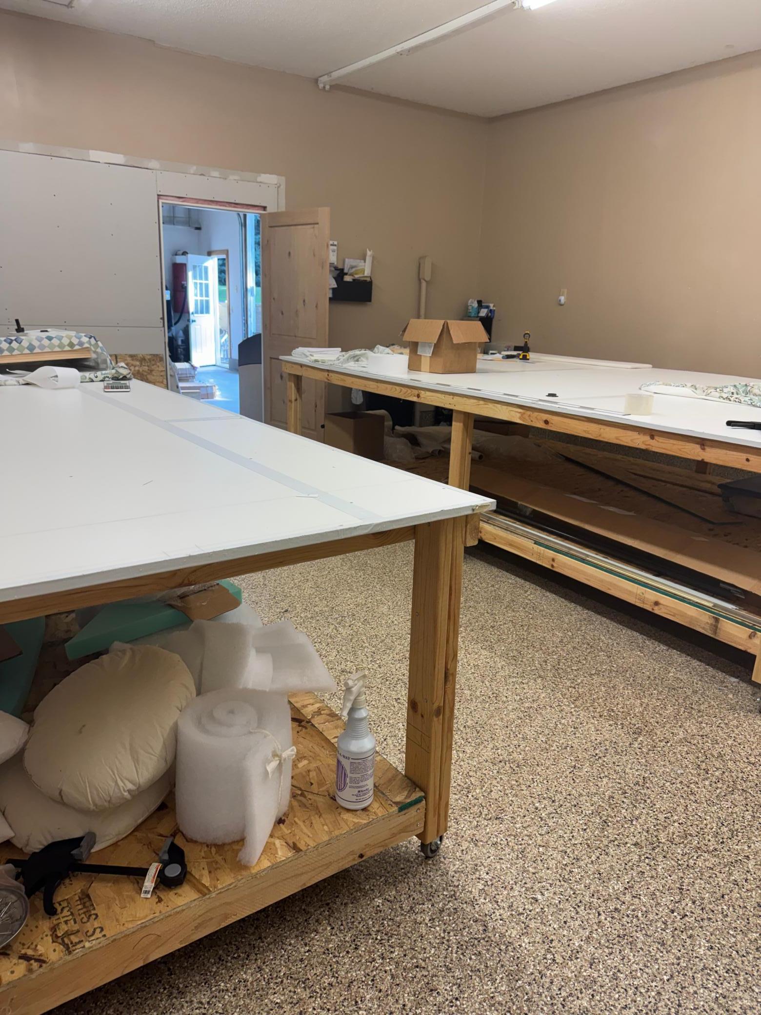 shop-finished and heated with air as well.
