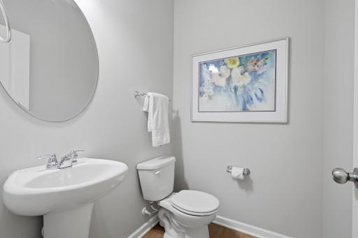 Convenient powder room located on the main level.