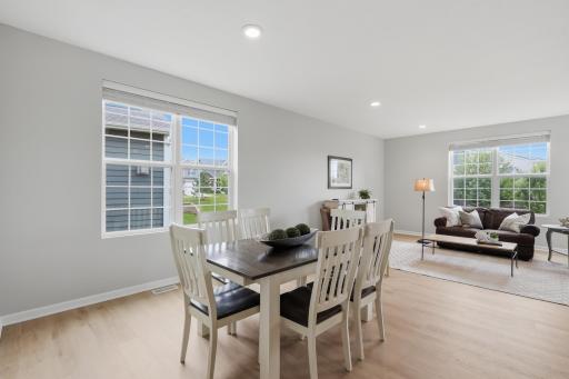 Spacious dining area perfect for family dinners and holiday gatherings.