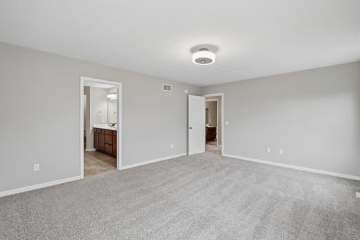 Owner's suite offers a private retreat at the end of the day.