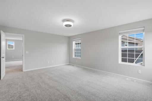 Brand-new carpeting throughout the upper level creates a fresh, comfortable feel.
