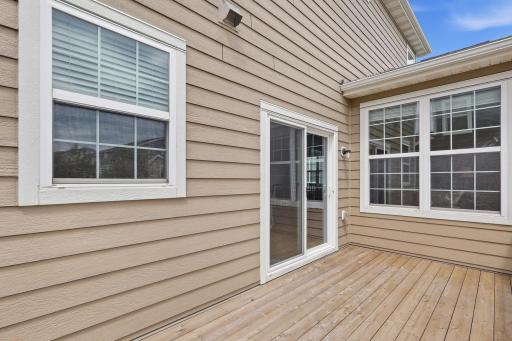 Cedar deck provides the perfect place to enjoy morning coffee or evening sunsets.