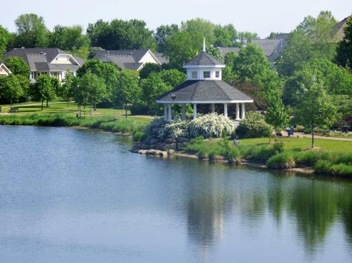 Landmark Cobblestone Lake park gazebo