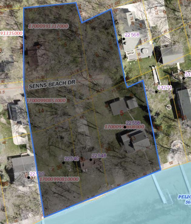 Senns Beach Drive properties overview.JPG