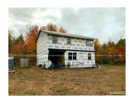 The rustic bunk house was constructed in approximately in 2023. The construction has concrete pylons and green treated posts for a sturdy construction.