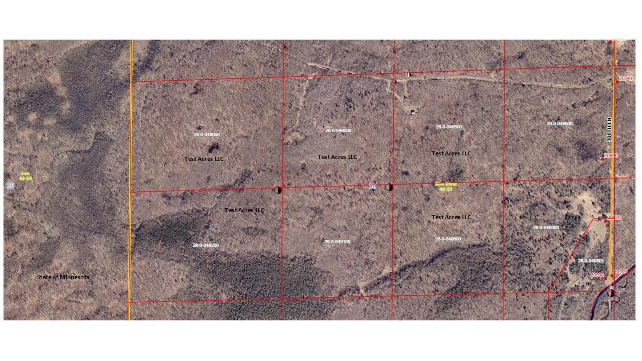 Aerial - Test Acres LLC-State of MN Property just west of this property.