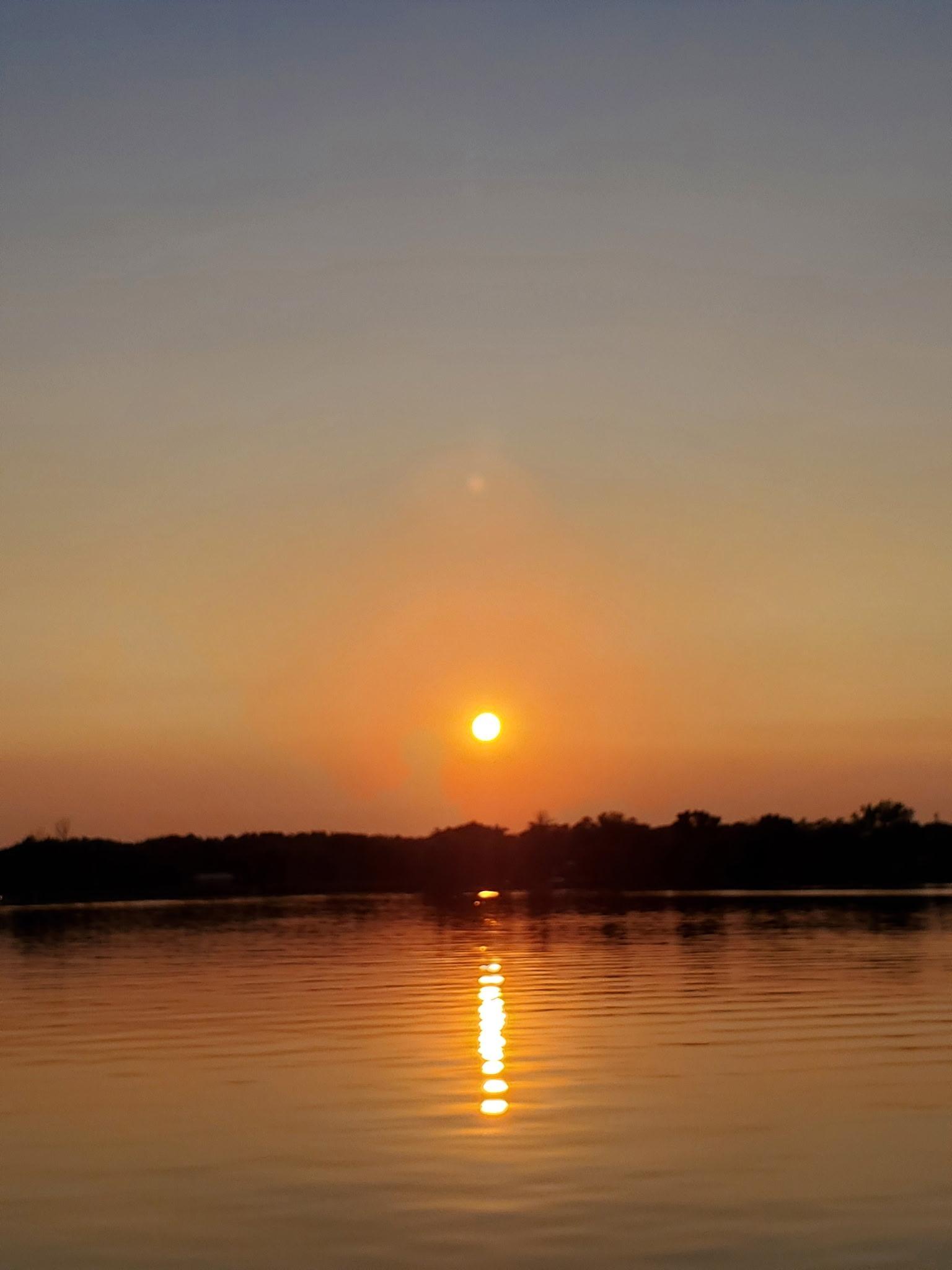 Reflecting sun