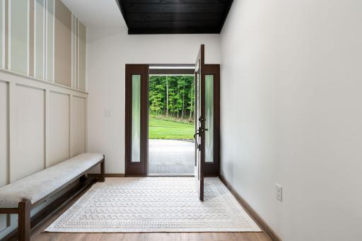 Your private, custom glass front door is a true gem