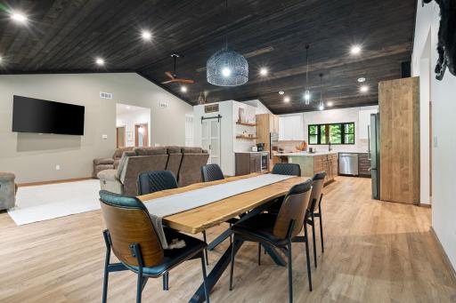 Thoughtful finishes from floor to (vaulted) ceiling
