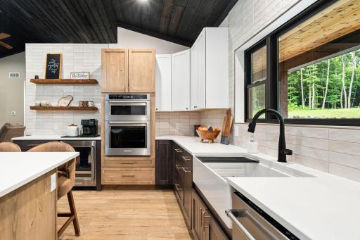 Enjoy hosting with double wall ovens in addition to traditional range/oven combo