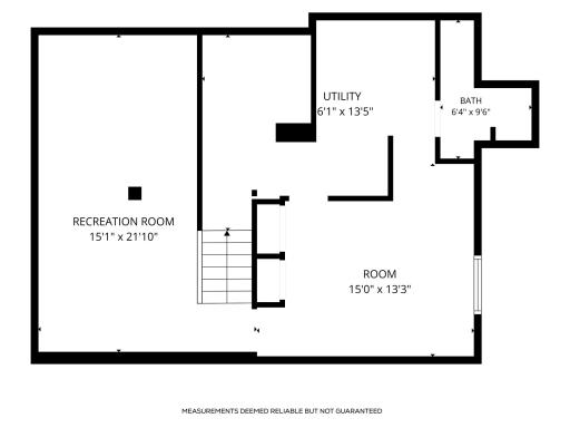 Lower level floor plan