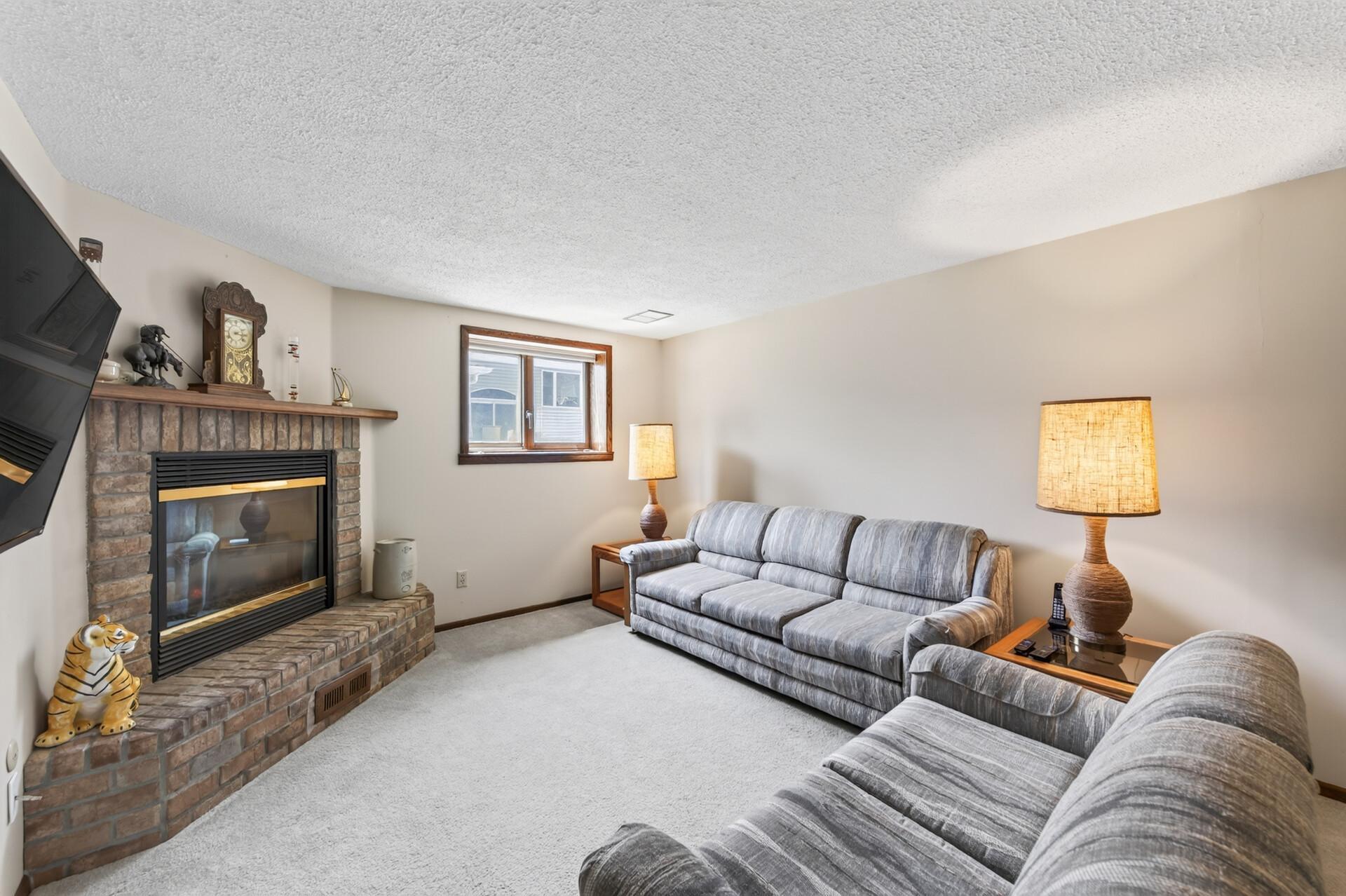 Cozy downstairs family room!