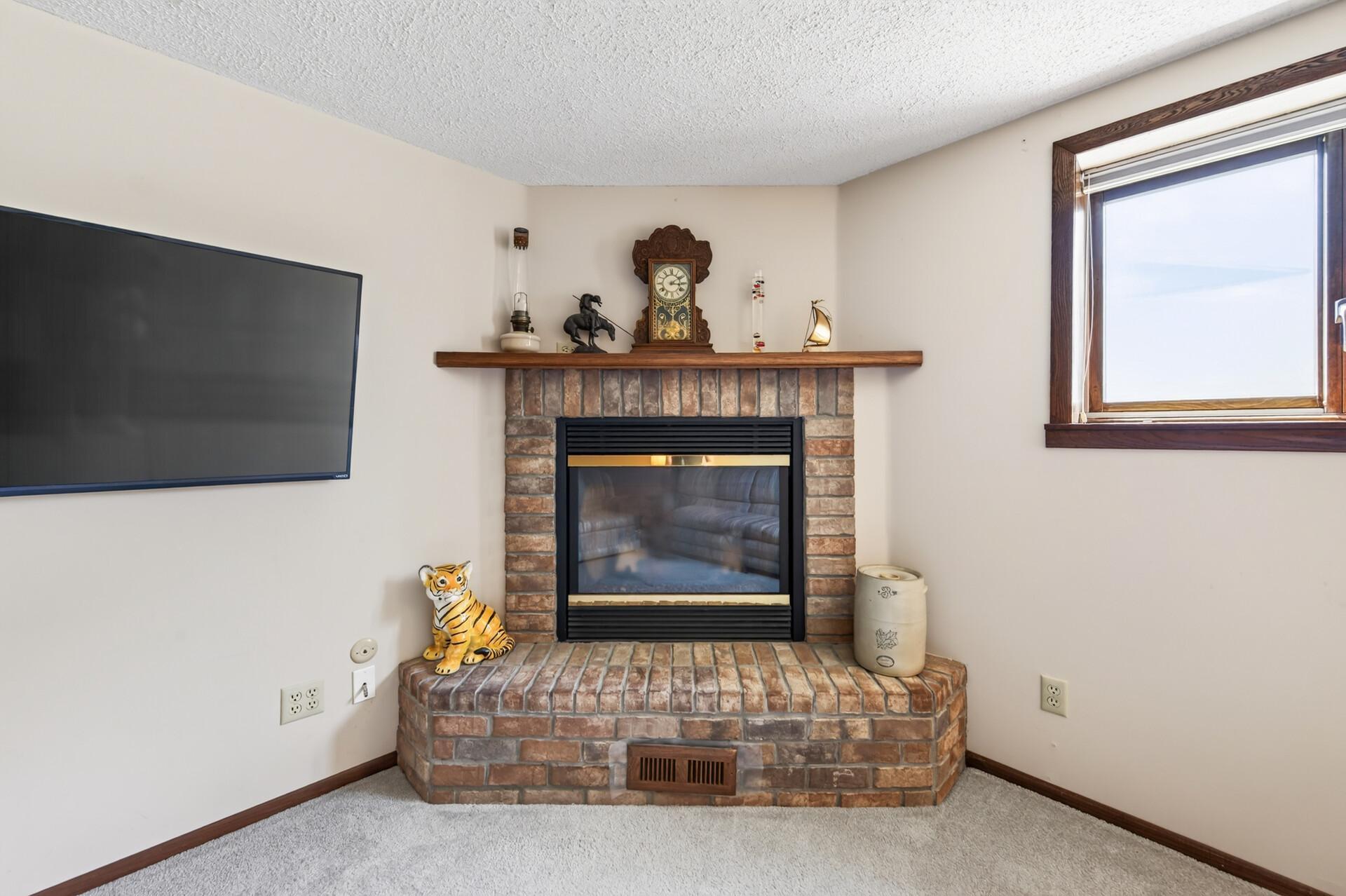 Gas fireplace!