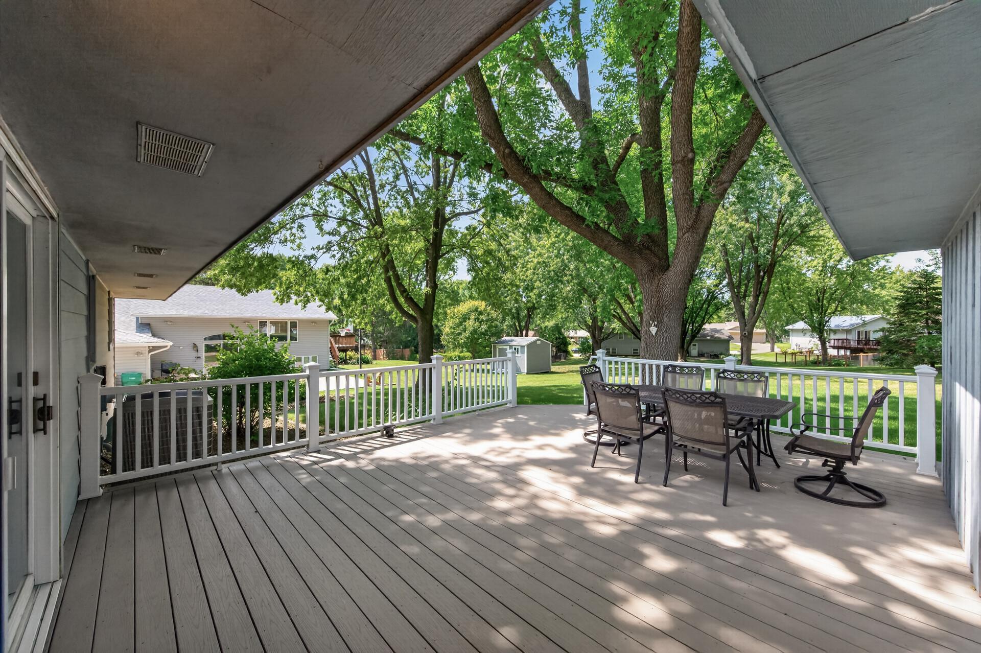 Large maintenance free deck