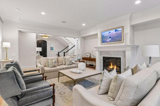 Casual or formal entertaining with cozy gas fireplace and comfortable feel of this gracious home