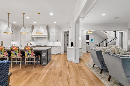 Huge Kitchen and Great Room with a terrific flow