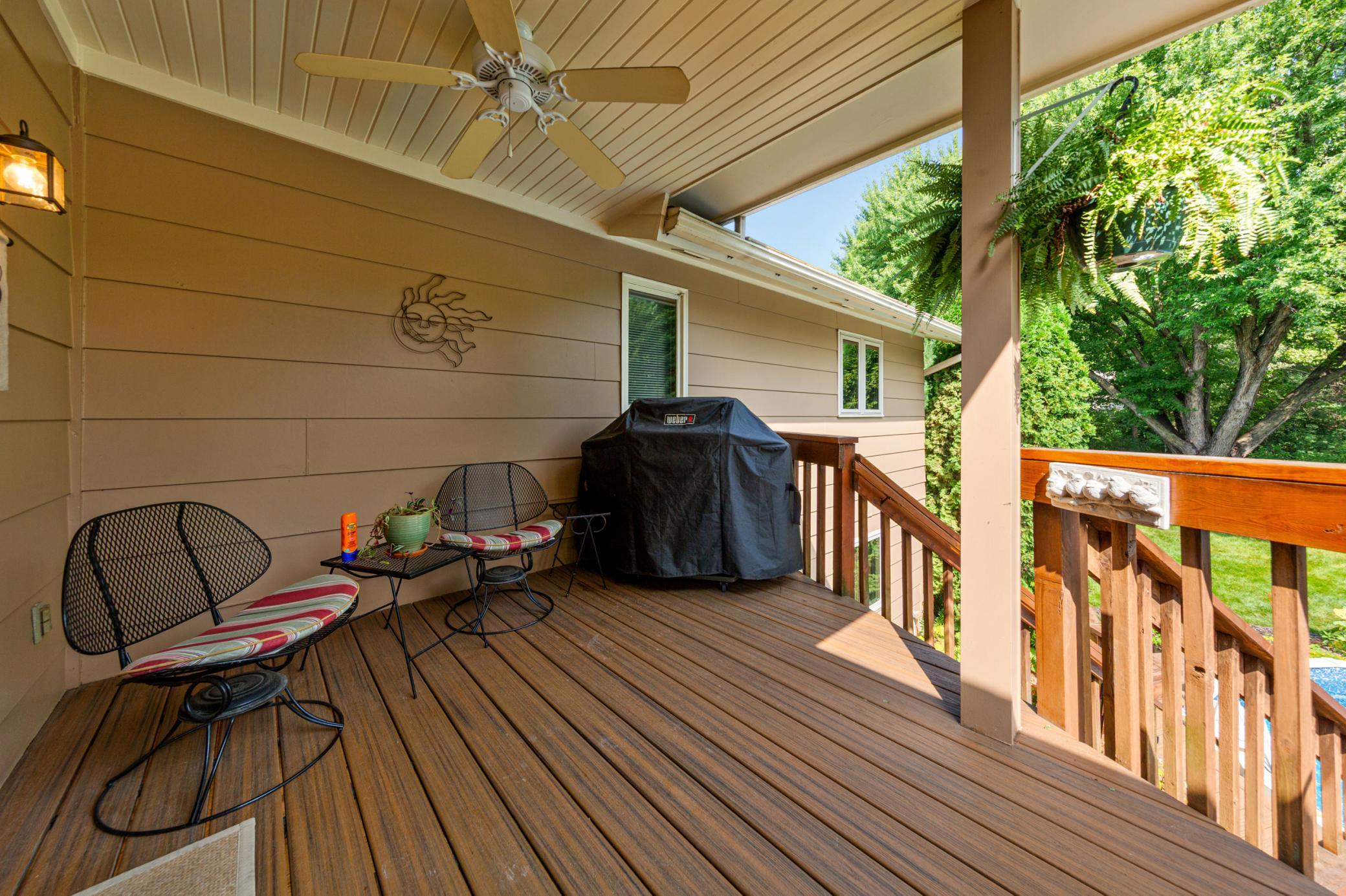 deck off main floor living room
