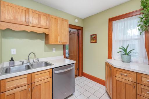 Another view of the kitchen with lots of natural daylight