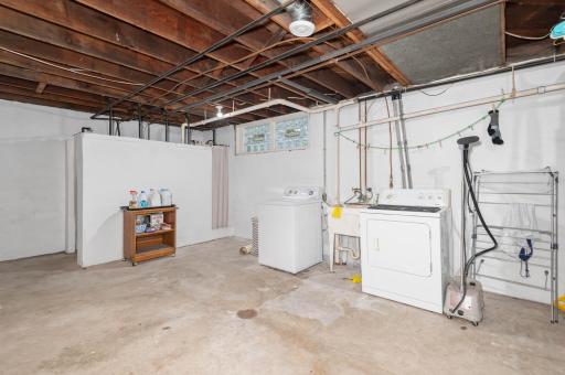 Full basement with approx. 8 ft. ceilings, 3/4 bath & laundry - could be finished for additional living space