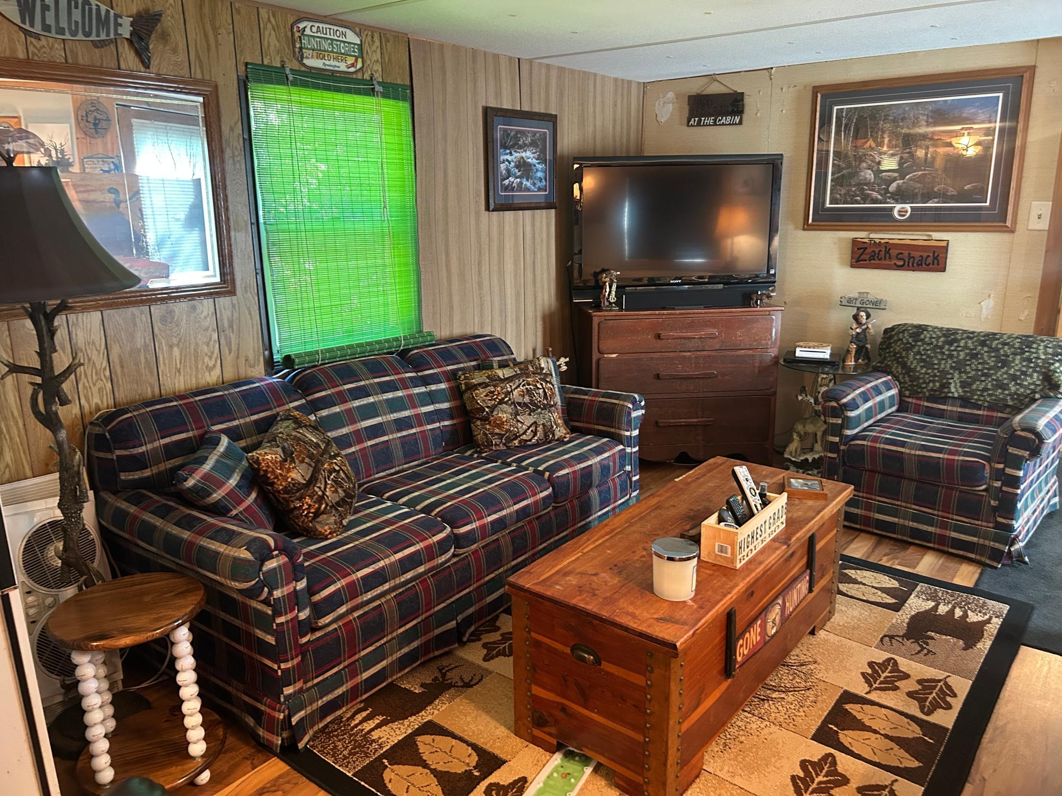 A closer look at the living room.