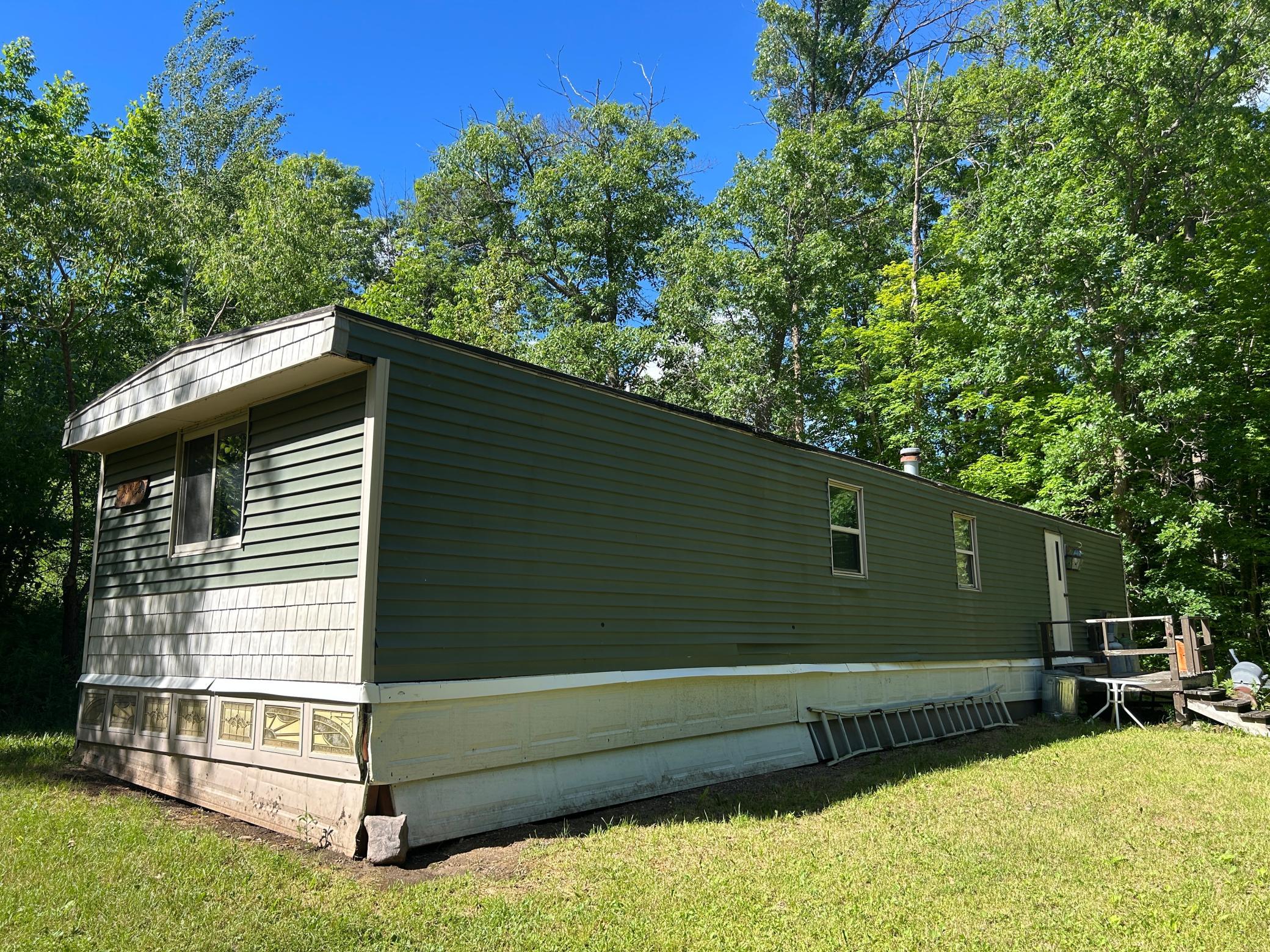 A shot of the seasonal use cabin.