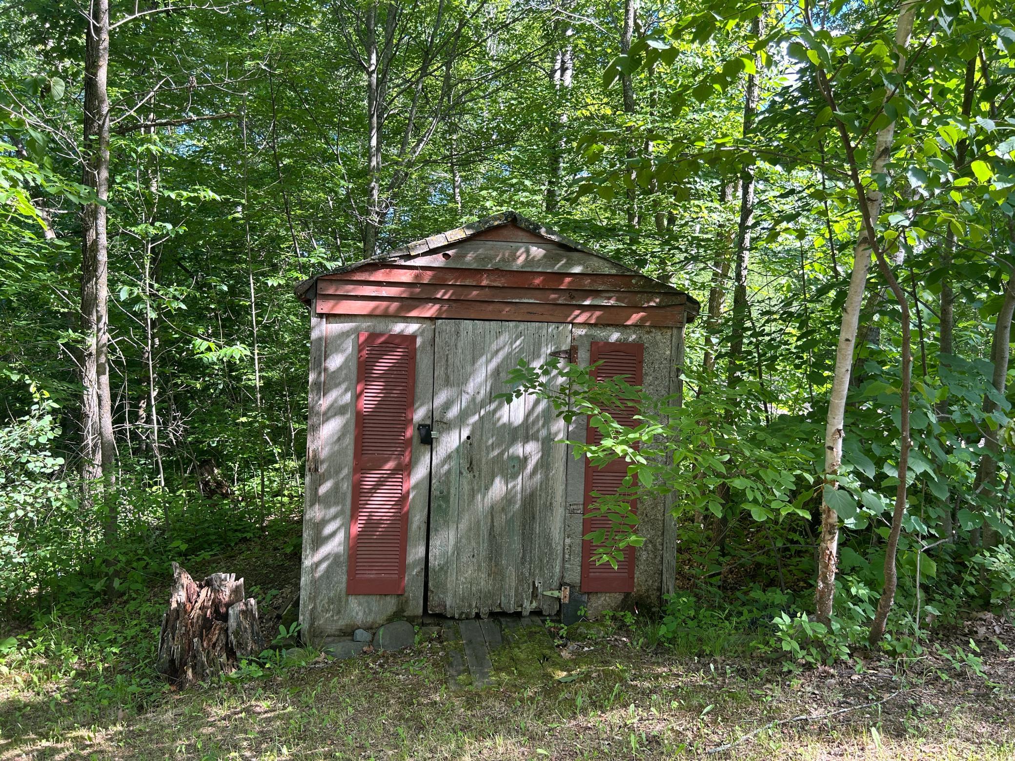 A shot of the shed.