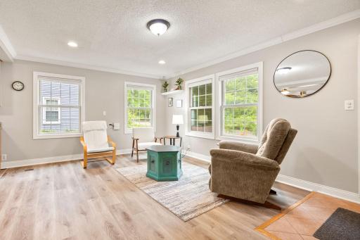 Abundance of natural light fills the main level