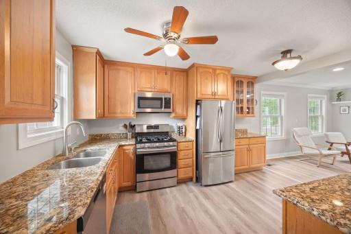 Plenty of cabinet and prep space