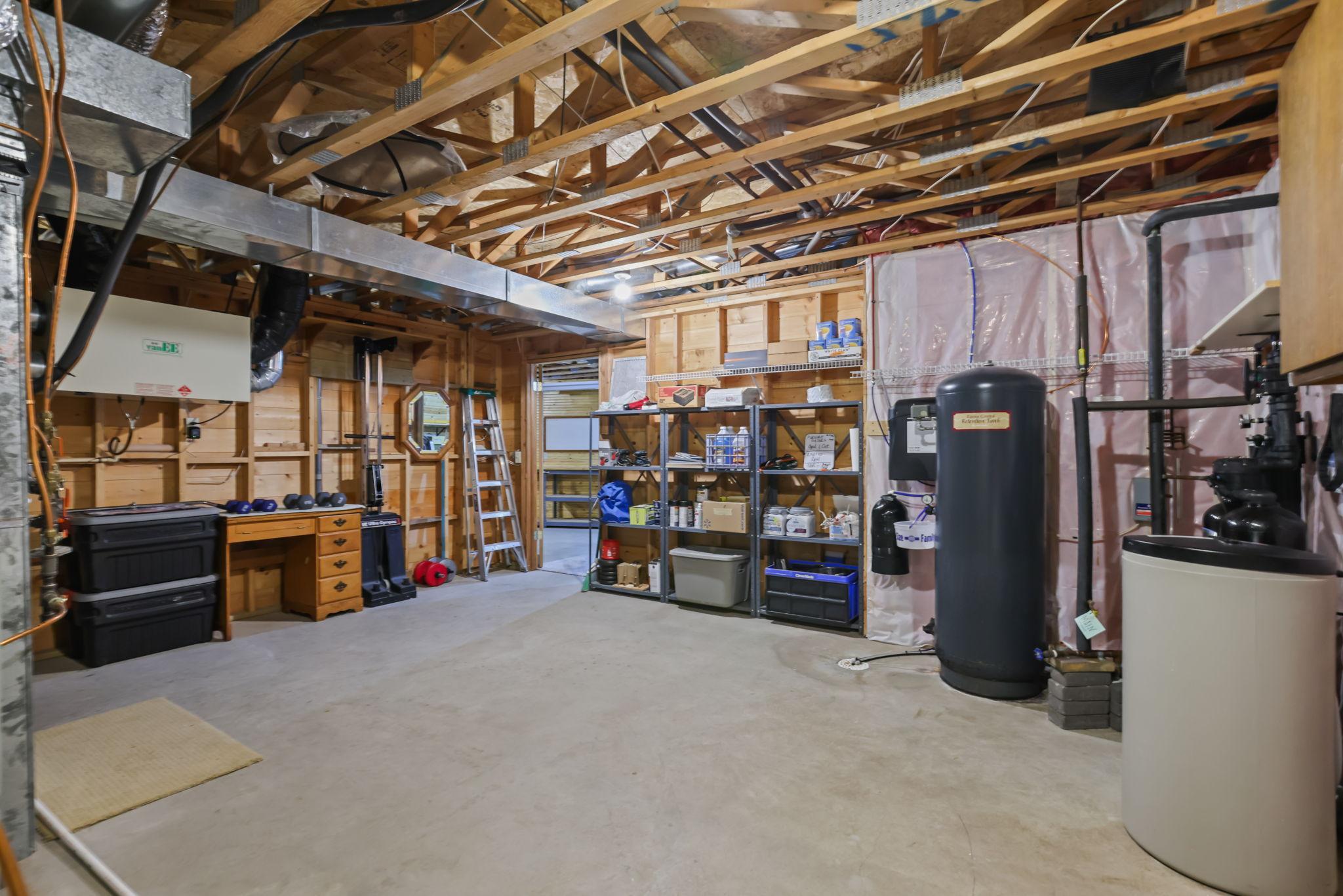 Lower level mechanical room