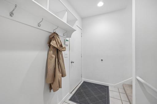 Entry way from garage off of kitchen