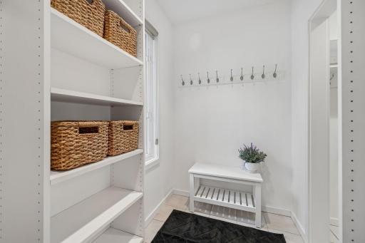 Mud room off of garage