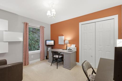 The fourth upper-level bedroom is currently being used as an office. It is hard to find a home with city services, nearly an acre of land and four bedrooms all on the same level. Don't miss out on this opportunity.