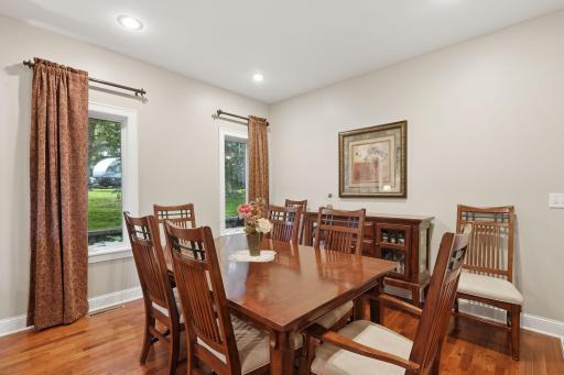 View of the formal dining room, ideal for entertaining and hosting gatherings with friends or family. The fit, finish and condition throughout this home will impress you. This is a property you must see in person to appreciate.