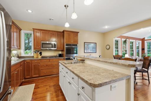 The open design of this floorplan was well thought out with multiple great living spaces on the main level, four bedrooms upstairs and an additional bedroom in the lower level. With plenty of storage and main level laundry it is hard to beat.