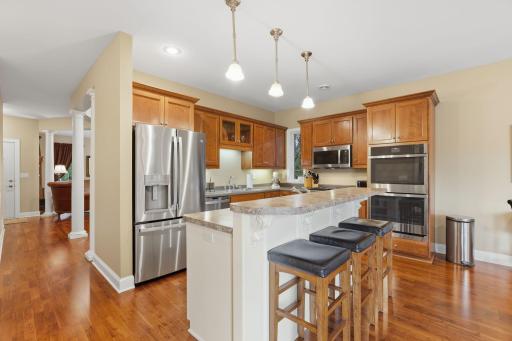 With the breakfast bar, formal and informal dining rooms and a fantastic back yard patio you will enjoy meals with family and friends throughout all four seasons that Minnesota has to offer.