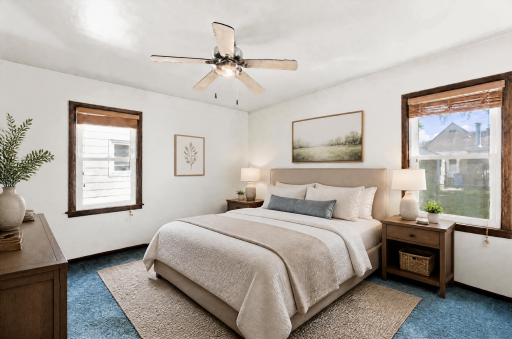 Virtually Staged - Primary Bedroom