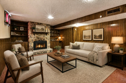 Virtually Staged - Family Room