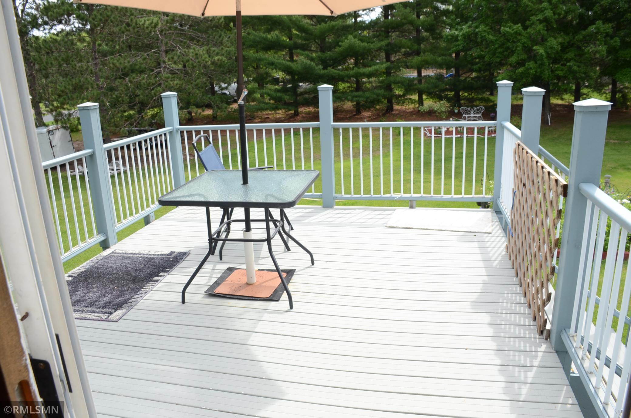 Spacious deck to enjoy