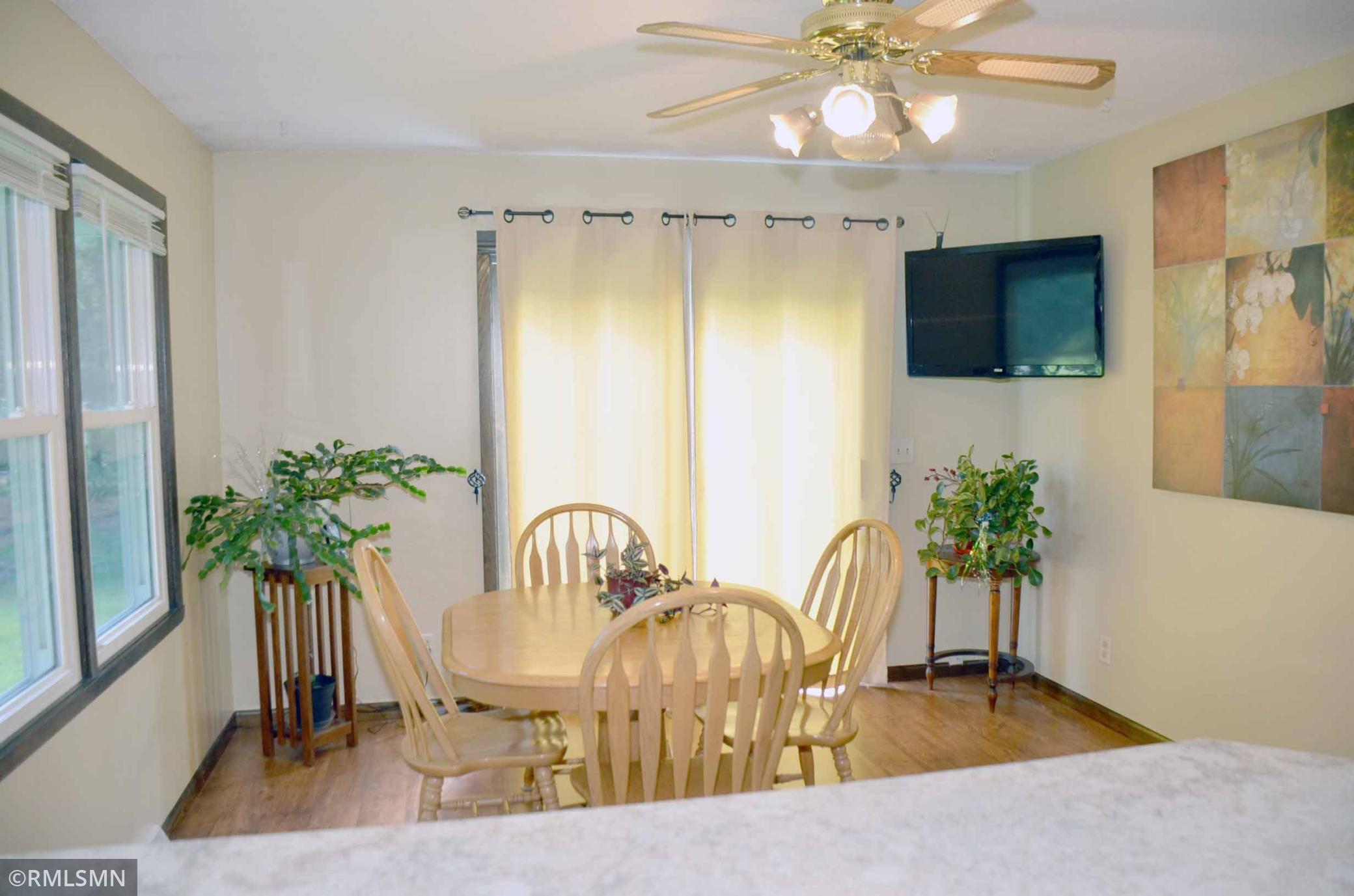 spacious dining room