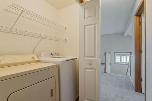 Laundry area upper level