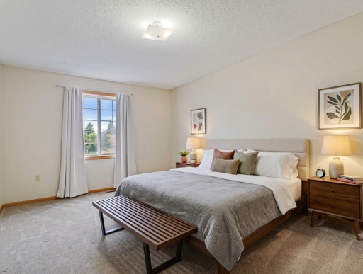 Master bedroom virtually staged