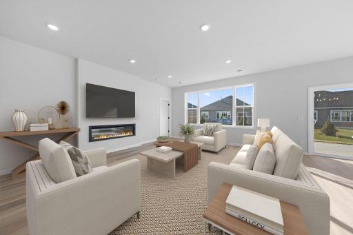 Representational Purpose Only. Living Room with plenty of space- virtually staged