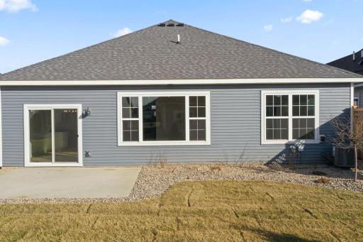 Representational Purpose Only. Rear Exterior w/Patio