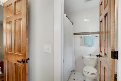 Private toilet closet for the third upstairs bathroom.