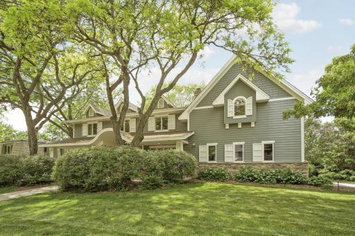 Also, front of the house with extensive landscaping.