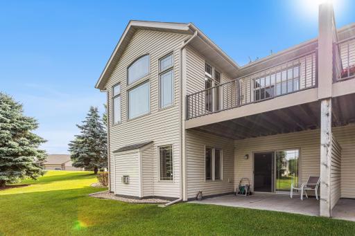 The walkout design provides seamless access from the lower level to the backyard and patio, making outdoor living easy to enjoy.
