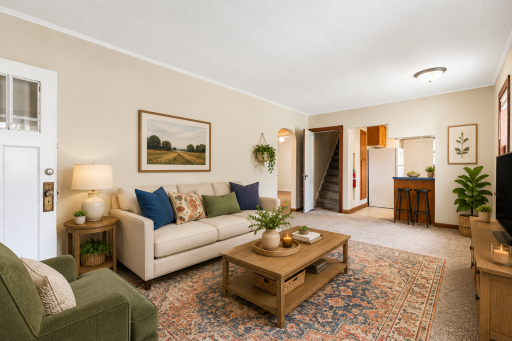 VIRTUALLY STAGED - Living Room